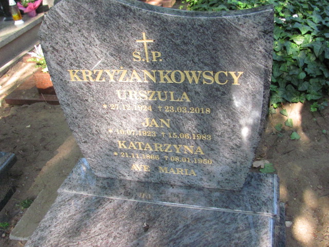 Katarzyna Krzyżankowska 1866 Gdynia Orłowo - Grobonet - Wyszukiwarka osób pochowanych